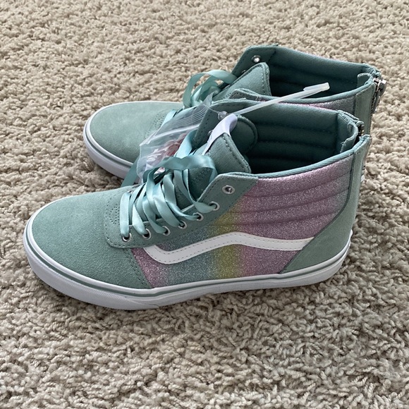 vans rainbow hightops